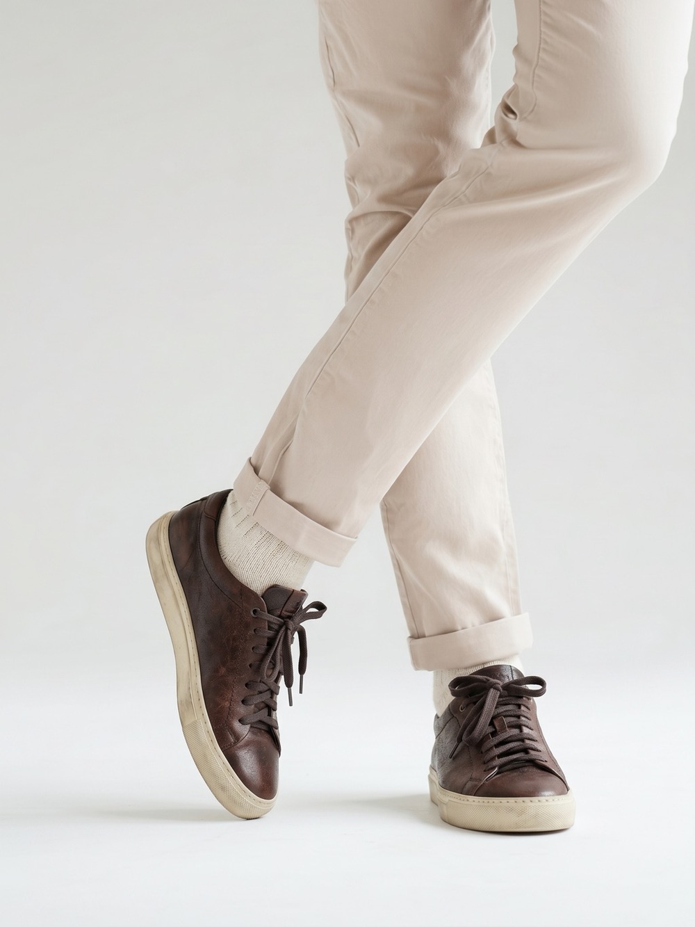 Good Man Brand Edge Lo-Top Premium Leather Sneakers